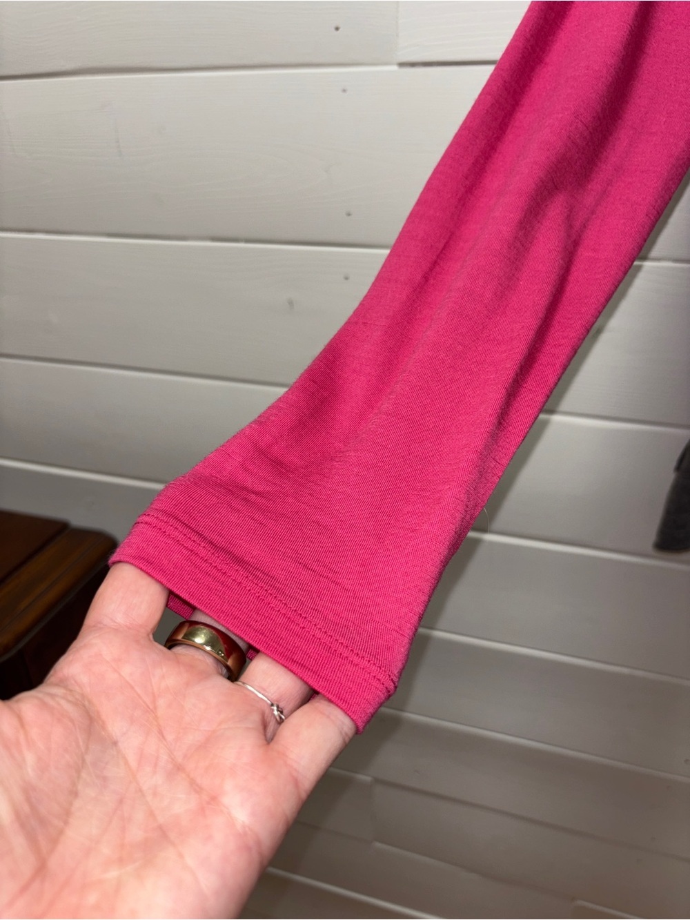Icebreaker 200 Long-Sleeve Base Layer – Grey & Pink – Size M - Picture 7 of 11
